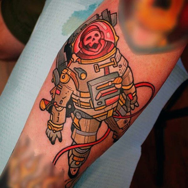 tatuaggio astronomia astronauta 109