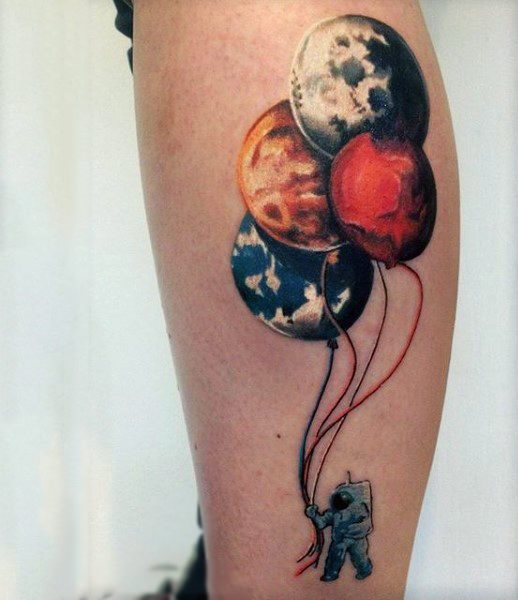 tatuaggio astronomia astronauta 205