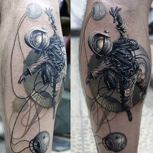 tatuaggio astronomia astronauta 213