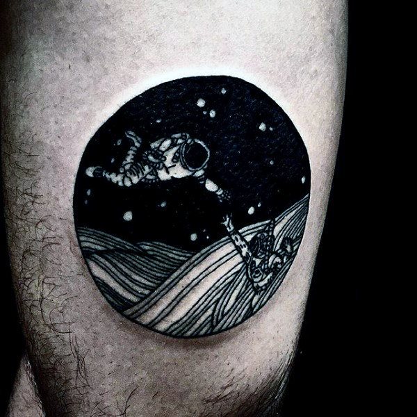 tatuaggio astronomia astronauta 237