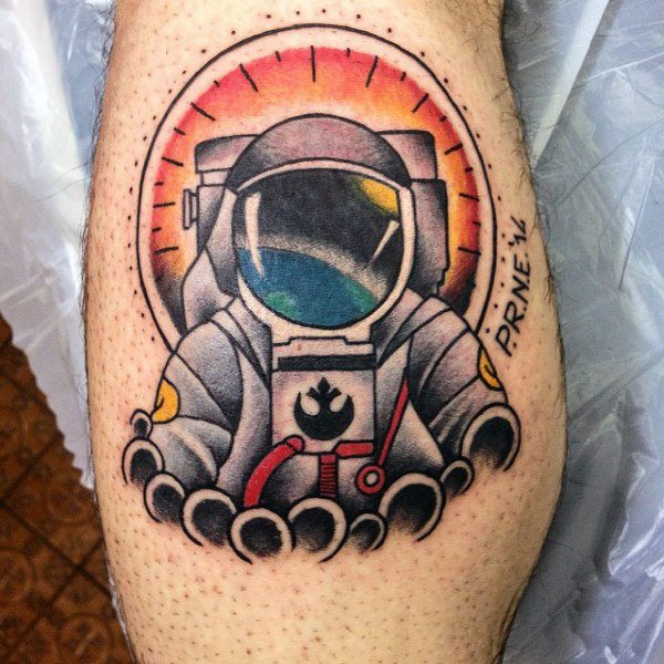 tatuaggio astronomia astronauta 281