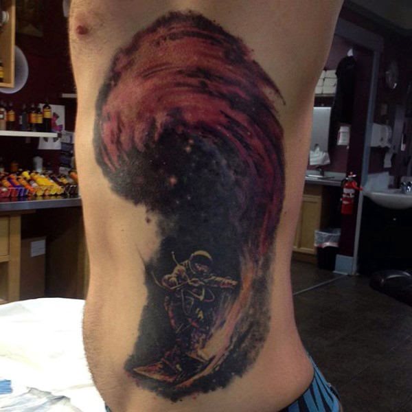 tatuaggio astronomia astronauta 333