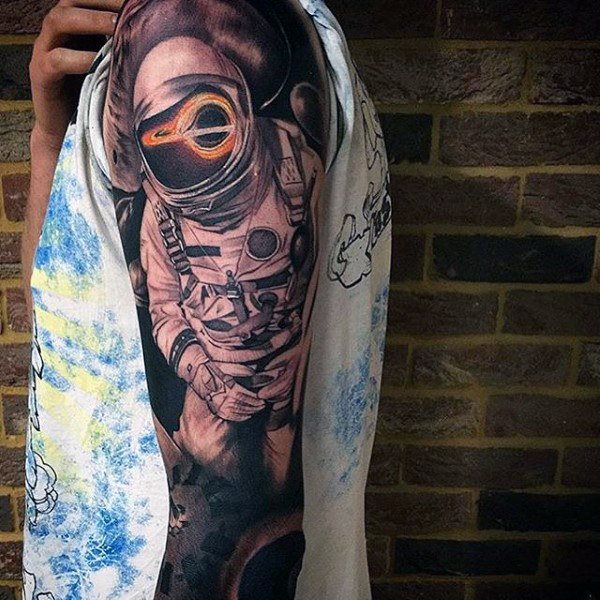 tatuaggio astronomia astronauta 345
