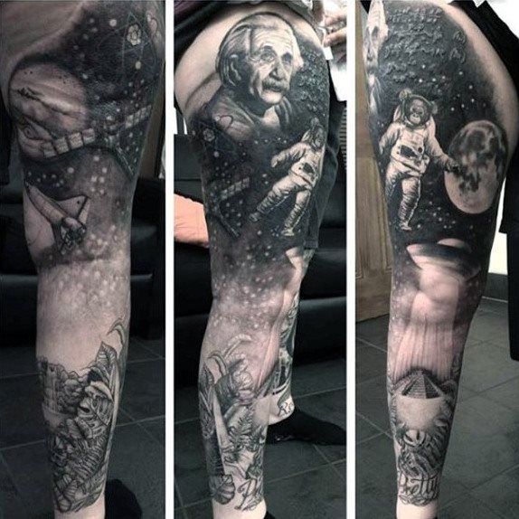 tatuaggio astronomia astronauta 61