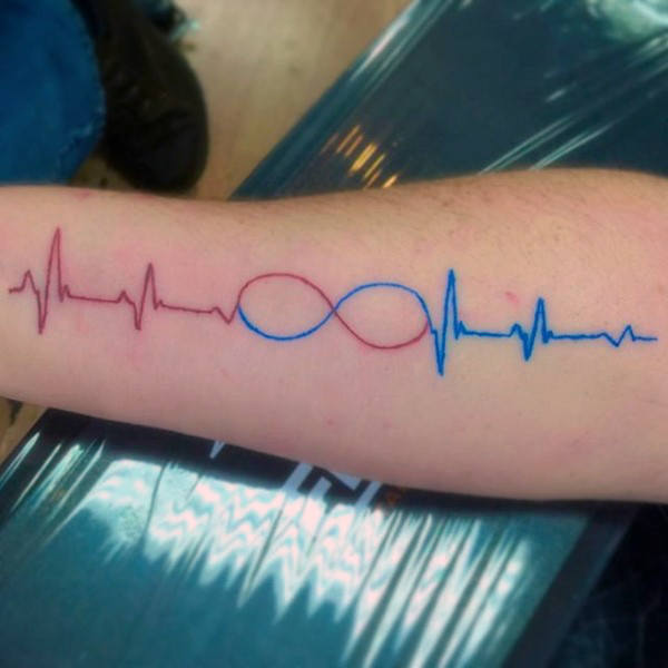 tatuaggio elettrocardiogramma frequenza cardiaca 101
