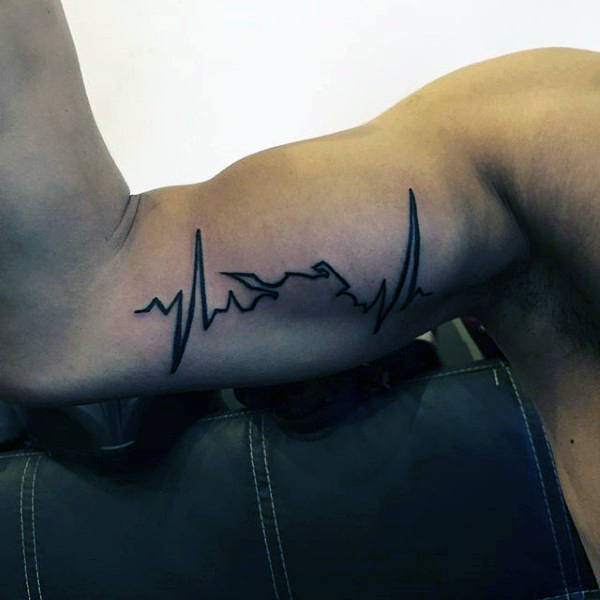 tatuaggio elettrocardiogramma frequenza cardiaca 149