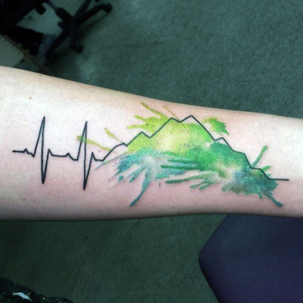 tatuaggio elettrocardiogramma frequenza cardiaca 21