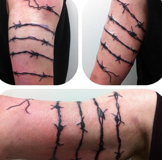 tatuaggio filo spinato 13