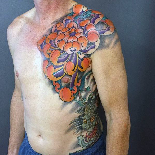 tatuaggio fiori giapponesi 37