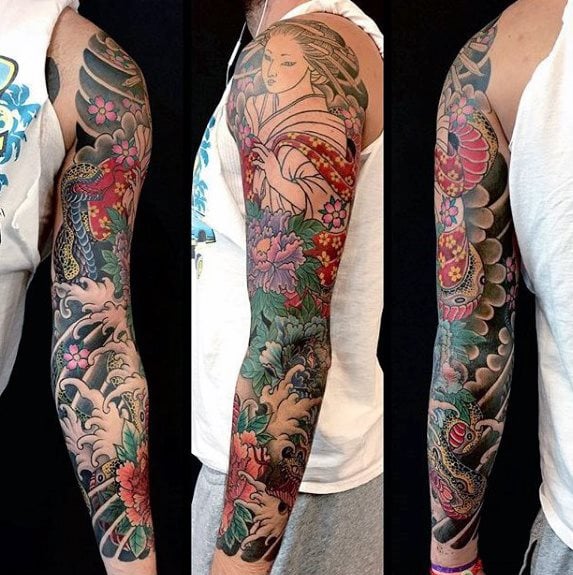 tatuaggio fiori giapponesi 47