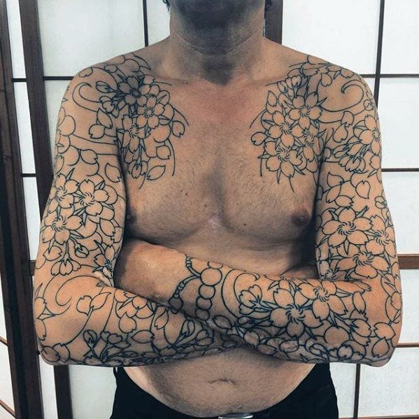 tatuaggio fiori giapponesi 87