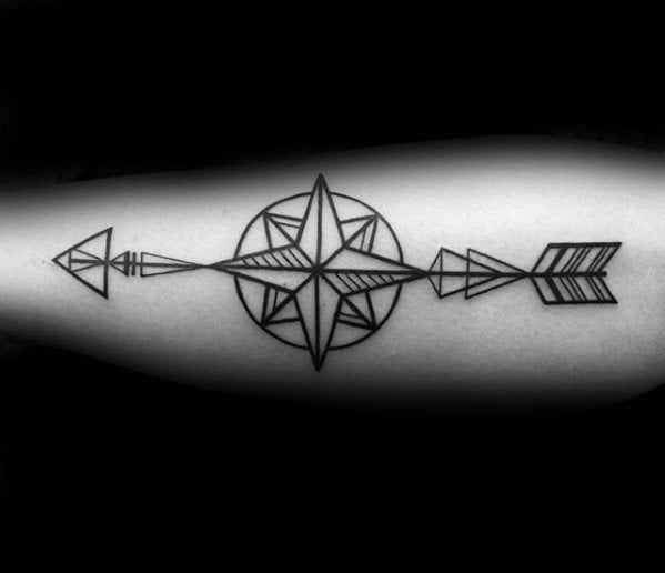tatuaggio freccia geometrica04
