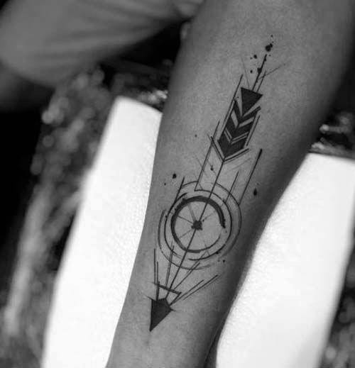 tatuaggio freccia geometrica30
