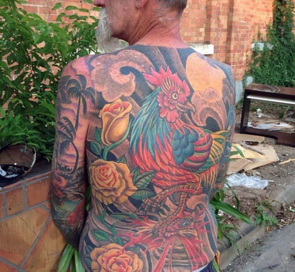 tatuaggio gallo 217
