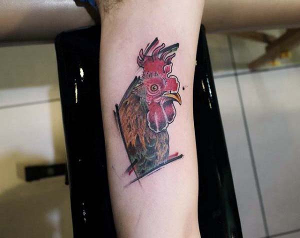 tatuaggio gallo 261