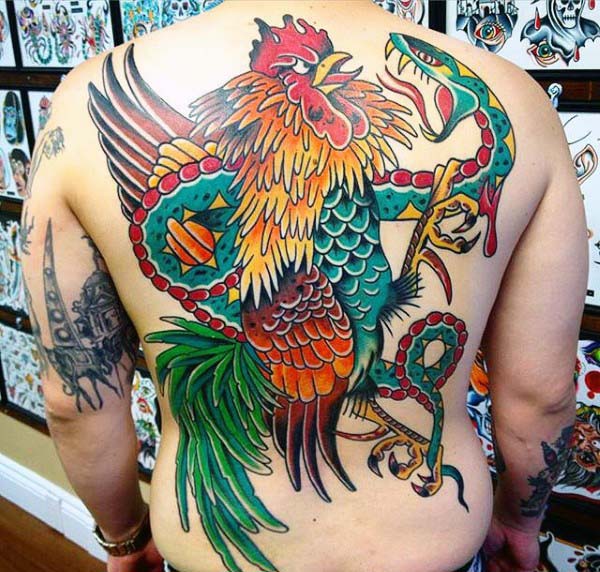 tatuaggio gallo 61