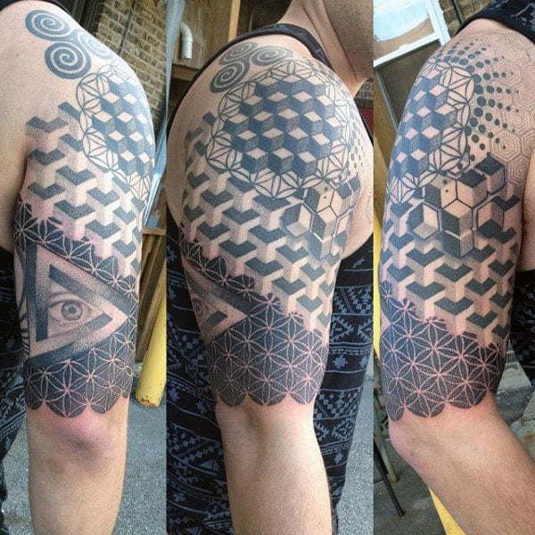 tatuaggio geometria sacra 237