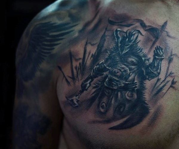 tatuaggio guerriero 185