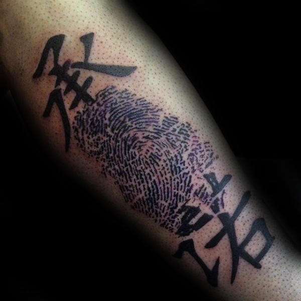 tatuaggio impronta digitale 15