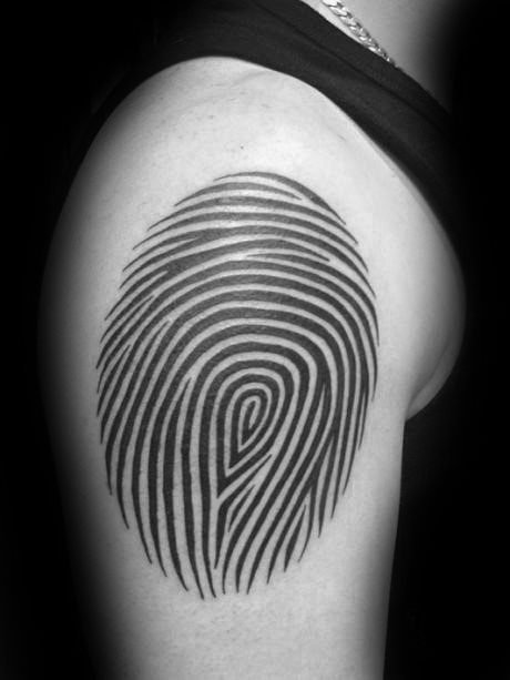 tatuaggio impronta digitale 45