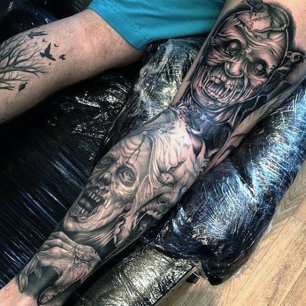 tatuaggio zombie 100