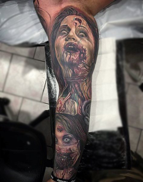 tatuaggio zombie 238