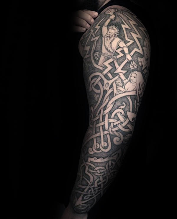tatuaggio mjolnir martillo thor 25