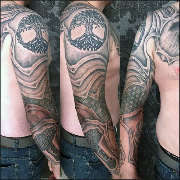 tatuaggio mjolnir martillo thor 63