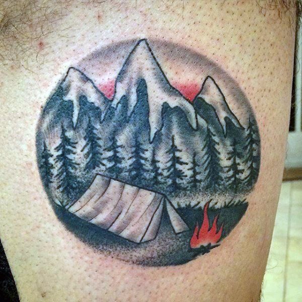 tatuaggio montagna 125