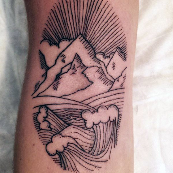 tatuaggio montagna 141
