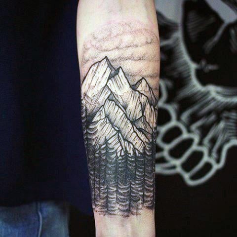 tatuaggio montagna 17
