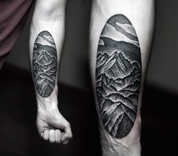 tatuaggio montagna 21
