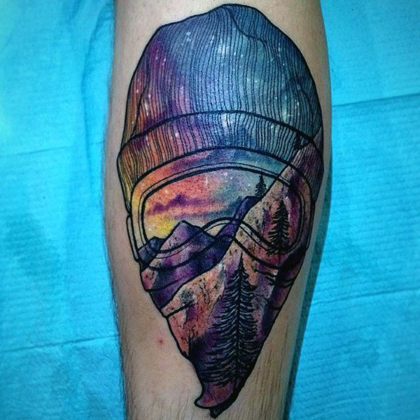 tatuaggio montagna 41