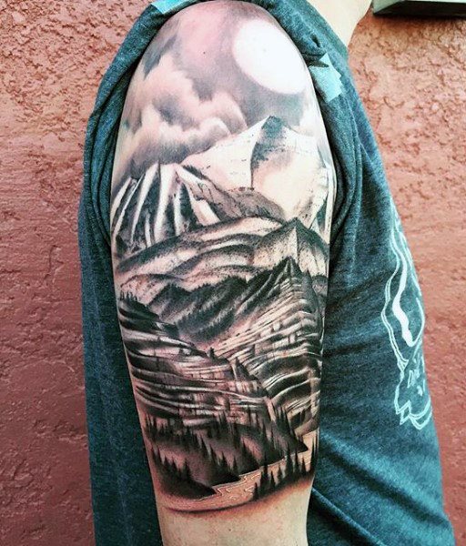 tatuaggio montagna 65