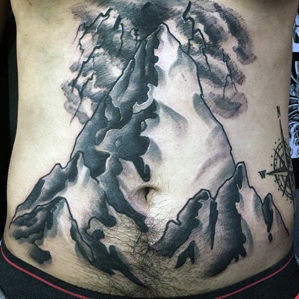 tatuaggio montagna 89