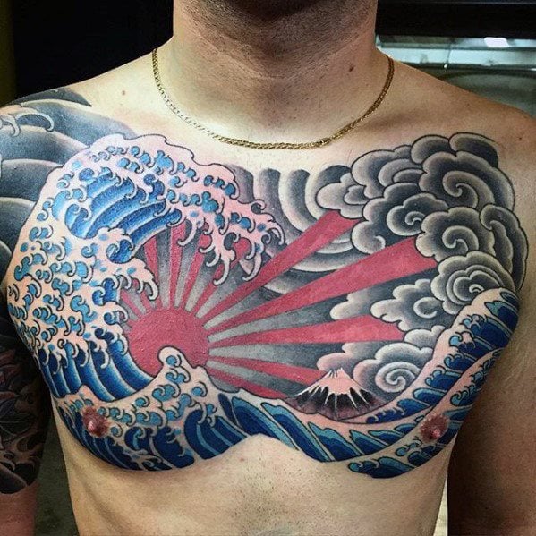 tatuaggio onde giapponesi 77