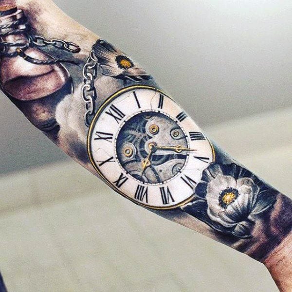 tatuaggio orologio da tasca 369