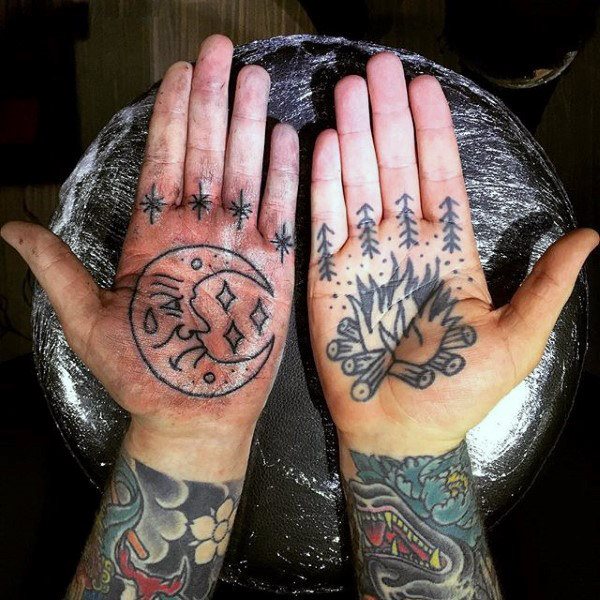 tatuaggio palmo della mano 241