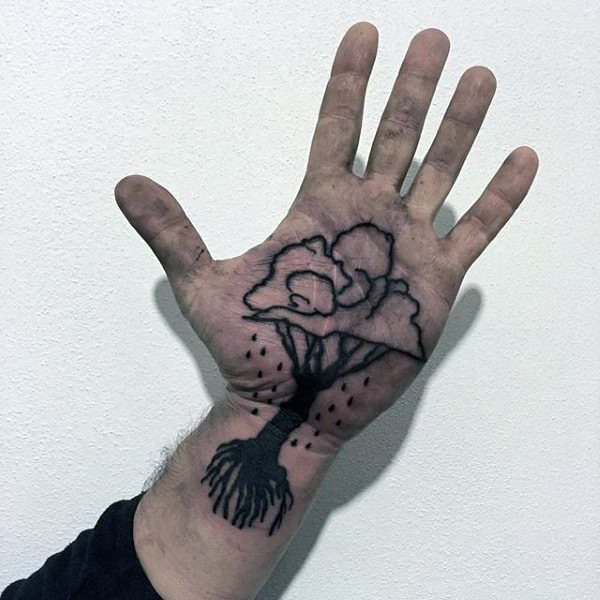 tatuaggio palmo della mano 94