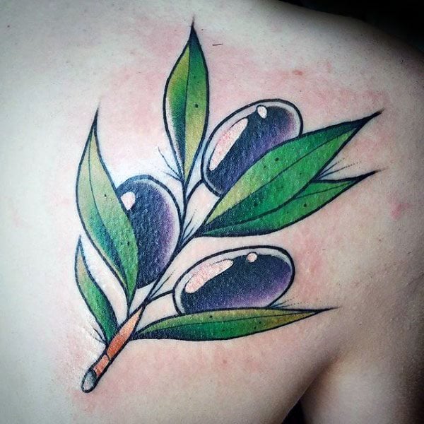 tatuaggio ramo olivo 85