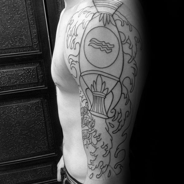 tatuaggio segno acquario 136