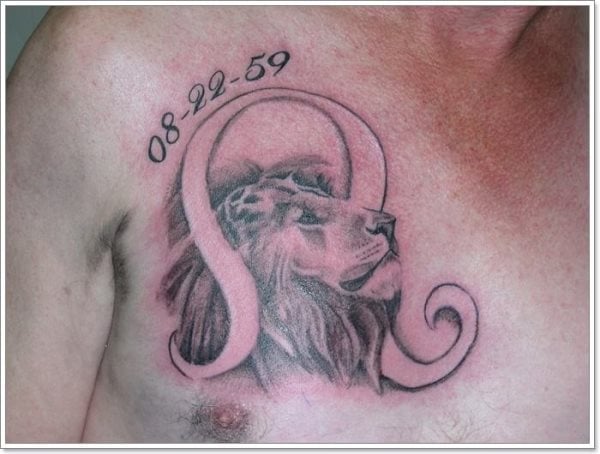 tatuaggio segno leone 165