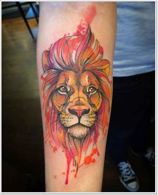 tatuaggio segno leone 167