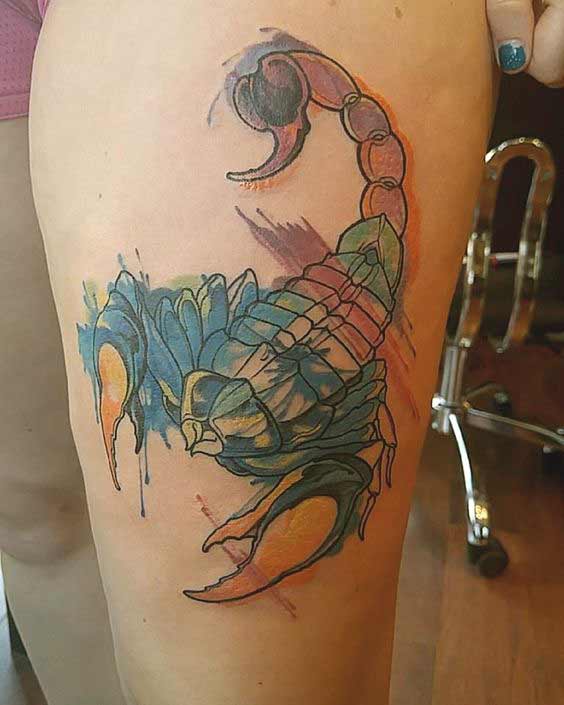 tatuaggio segno scorpione 149
