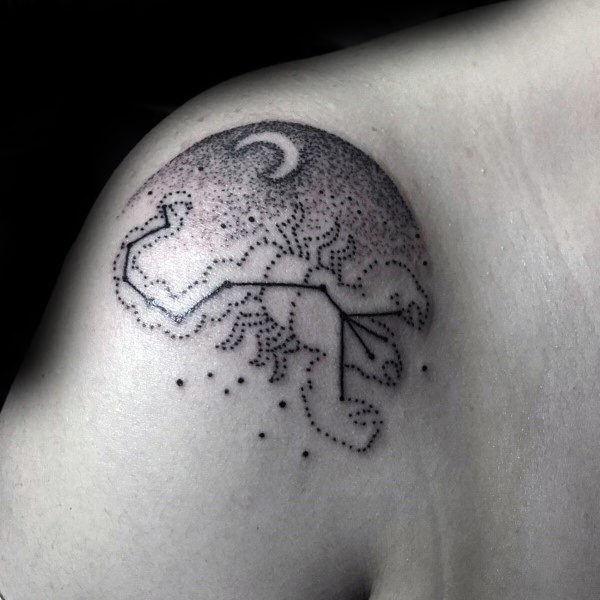 tatuaggio segno scorpione 205