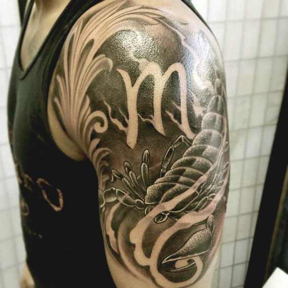 tatuaggio segno scorpione 93