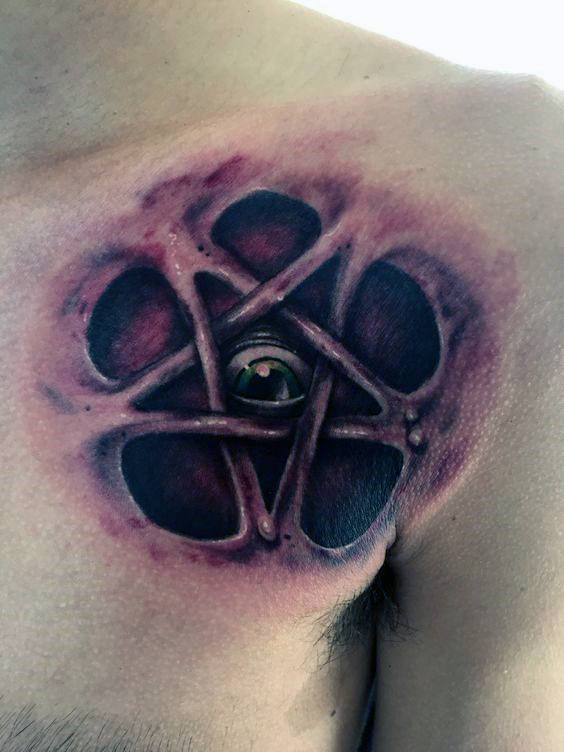 tatuaggio stella pentacolo 173