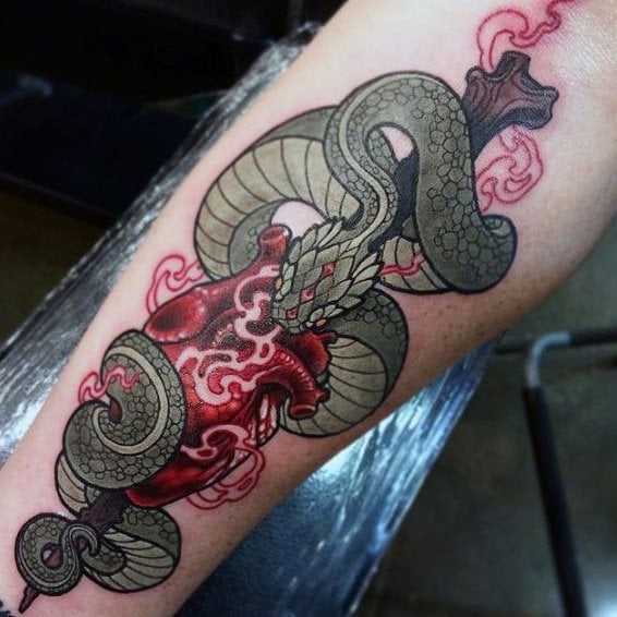 tatuaggio serpente 110