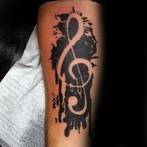 tatuaggio nota musicale 18