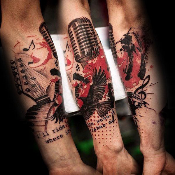 tatuaggio nota musicale 198